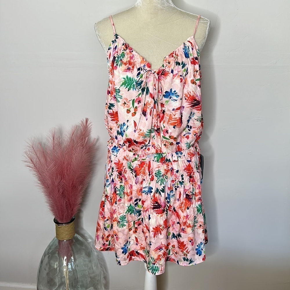nwt // NSR teddi floral blouson dress